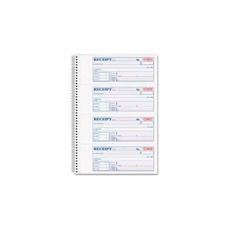 Adams Mfg Adams Money/Rent Receipt Book, 2-Part, 7-5/8" x 11", White/Canary, 200 Sets/Pad SC1182
